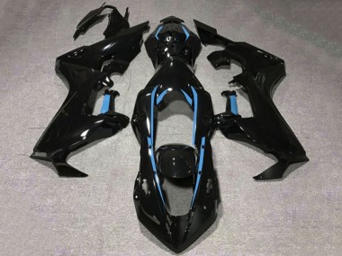 Compra Carenados Moto Honda CBR1000RR 2017-2023 - Negro Brillante Azul Claro Línea