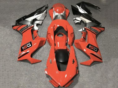 Compra Carenados Moto Honda CBR1000RR 2017-2023 - Naranja Blanco Plata Negro Brillante DSI