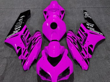 Compra Carenados Moto Honda CBR1000RR 2004-2005 - Rosa Negro Brillante Llama