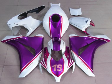 Compra Carenados Moto Honda CBR1000RR 2008-2011 - Blanco Púrpura Brillante Rosa 19