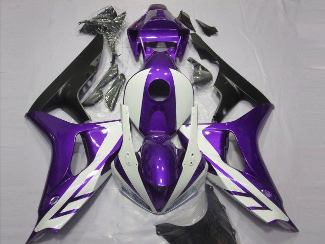 Compra Carenados Moto Honda CBR1000RR 2006-2007 - Púrpura Blanco Negro Mate