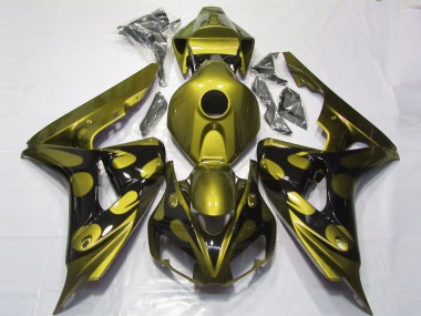 Compra Carenados Moto Honda CBR1000RR 2006-2007 - Amarillo Brillante Negro Brillante Llama