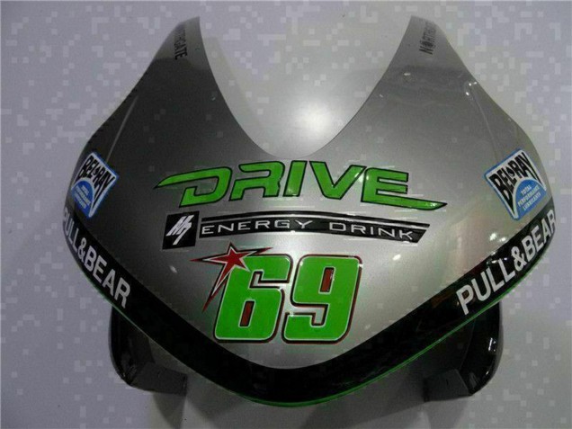 Compra Carenado Moto Honda CBR600RR 2003-2004 - Plata Verde Negro Brillante