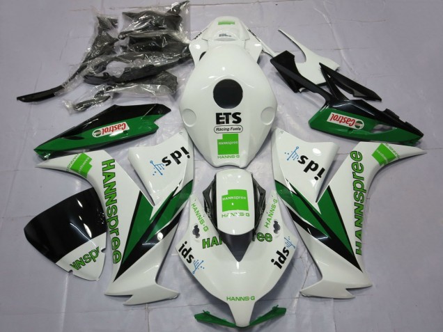 Compra Carenados Moto Honda CBR1000RR 2012-2016 - Blanco Verde Negro Brillante Hannspree Castrol