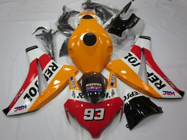 Compra Carenados Moto Honda CBR1000RR 2008-2011 - Naranja Blanco Rojo Negro Brillante Repsol 93