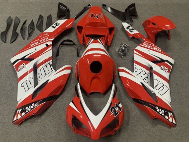 Compra Carenados Moto Honda CBR1000RR 2004-2005 - Blanco Rojo Liverpool 21
