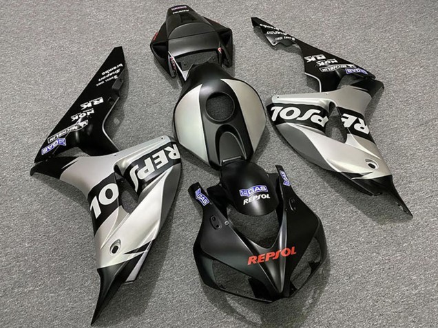Compra Carenados Moto Honda CBR1000RR 2006-2007 - Plata Negro Mate Repsol