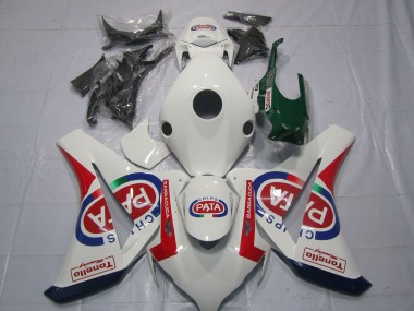 Compra Carenados Moto Honda CBR1000RR 2008-2011 - Blanco Rojo Azul Pata Castrol Tonello