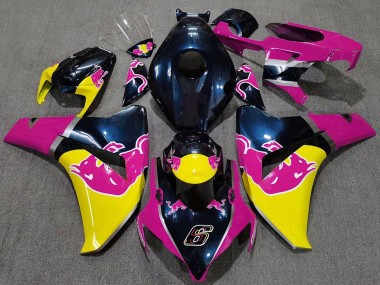 Compra Carenados Moto Honda CBR1000RR 2008-2011 - Azul Oscuro Rosa Amarillo Rojo Bull