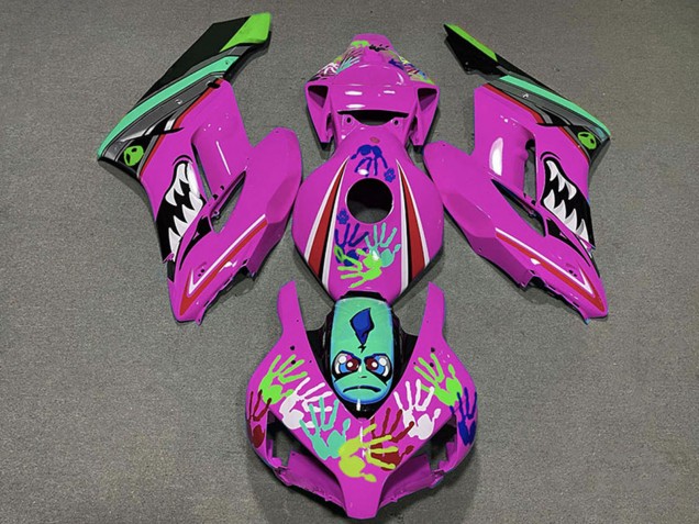 Compra Carenados Moto Honda CBR1000RR 2004-2005 - Rosa Verde Negro Tiburón