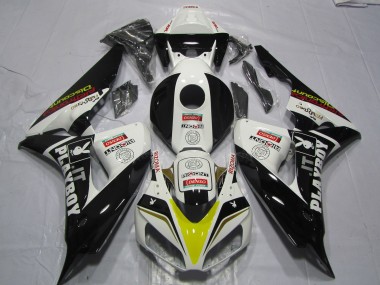 Compra Carenados Moto Honda CBR1000RR 2006-2007 - Blanco Amarillo Rojo Negro Brillante Denso PlayBoy