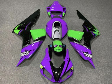 Compra Carenados Moto Honda CBR1000RR 2006-2007 - Púrpura Plata Verde Negro Brillante Tiburón