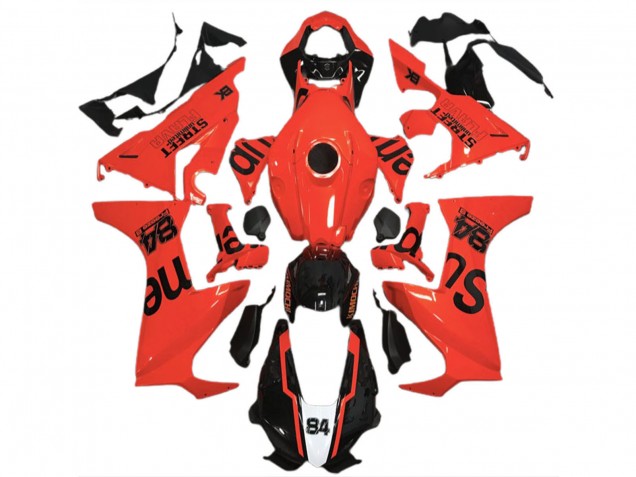 Compra Carenados Moto Honda CBR1000RR 2017-2023 - Rojo Negro Brillante Street Flava