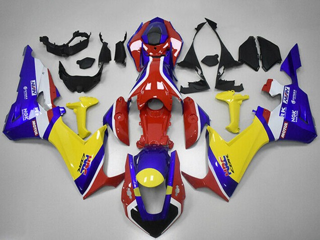 Compra Carenados Moto Honda CBR1000RR 2017-2023 - Blanco Rojo Azul Amarillo HRC