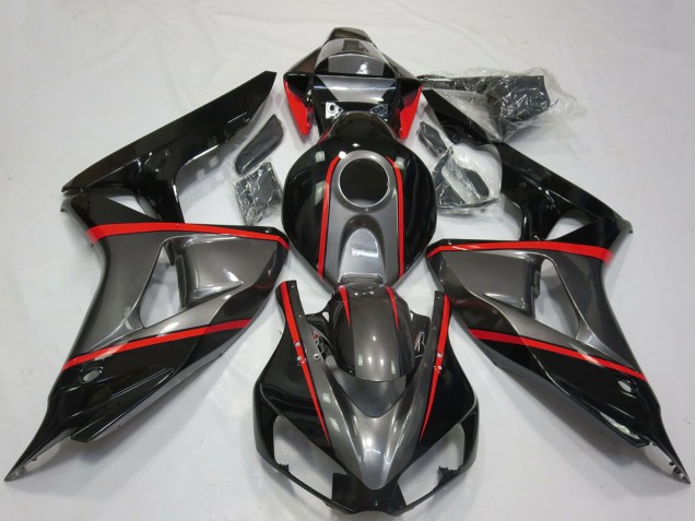 Compra Carenados Moto Honda CBR1000RR 2006-2007 - Gris Negro Brillante Rojo Raya