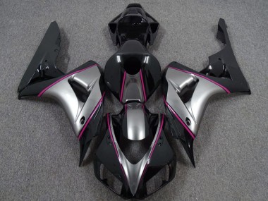 Compra Carenados Moto Honda CBR1000RR 2006-2007 - Plata Rosa Negro Brillante Pinstripe