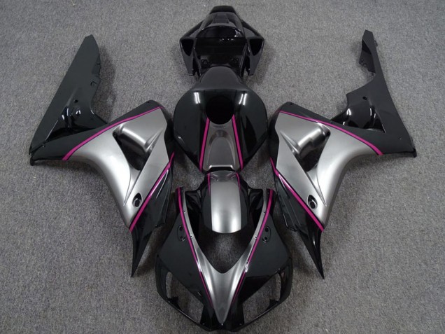 Compra Carenados Moto Honda CBR1000RR 2006-2007 - Plata Rosa Negro Brillante Pinstripe