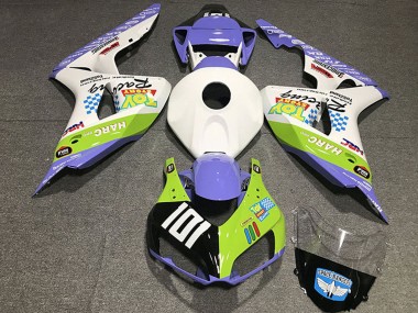 Compra Carenados Moto Honda CBR1000RR 2006-2007 - Blanco Azul Verde Negro Brillante Toy Story