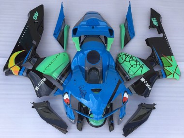 Compra Carenados Moto Honda CBR600RR 2005-2006 - Azul Verde Negro Tiburón