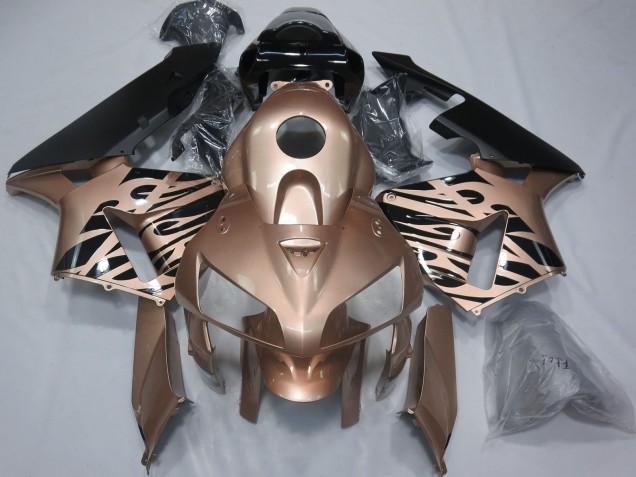 Compra Carenados Moto Honda CBR600RR 2005-2006 - Negro Brillante Bronze Llama