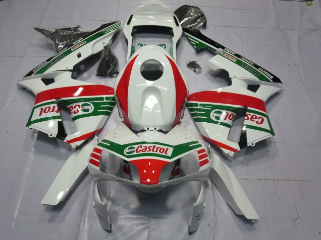 Compra Carenados Moto Honda CBR600RR 2003-2004 - Blanco Rojo Verde Castrol