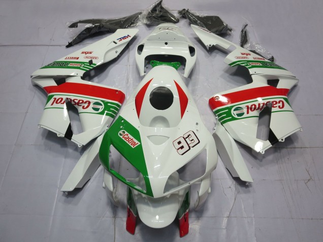 Compra Carenados Moto Honda CBR600RR 2005-2006 - Blanco Verde Rojo Castrol 93