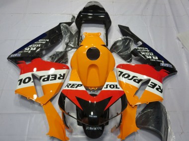 Compra Kit Completo Carenado Moto Honda CBR600RR 2003-2004 - Naranja Blanco Rojo Negro Brillante Repsol