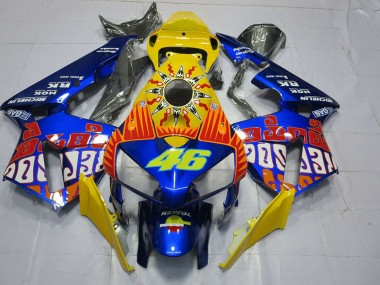 Compra Carenados Moto Honda CBR600RR 2005-2006 - Amarillo Azul Rossi 46