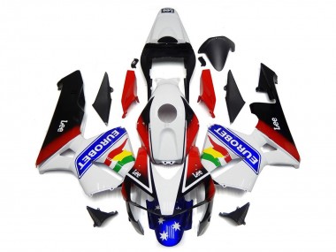 Compra Carenado Moto Honda CBR600RR 2003-2004 - Blanco Rojo Azul Negro Brillante EuroBet