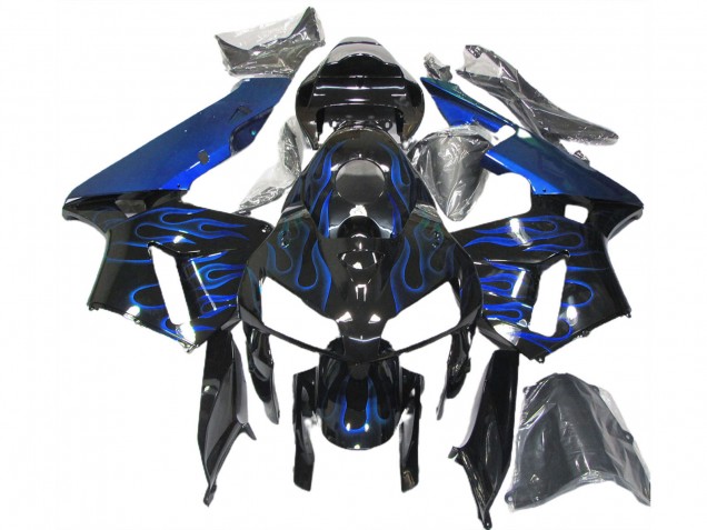 Compra Carenados Moto Honda CBR600RR 2005-2006 - Negro Brillante Azul Llama