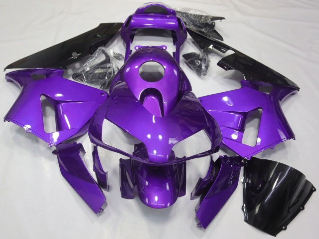 Compra Carenado Moto Honda CBR600RR 2003-2004 - Púrpura Negro Brillante