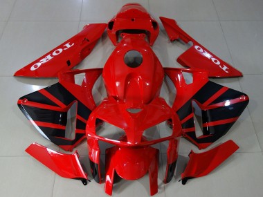 Compra Carenados Moto Honda CBR600RR 2005-2006 - Rojo Brillante Negro