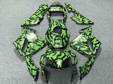 Compra Carenados Moto Honda CBR600RR 2003-2004 - Verde Negro Camouflage