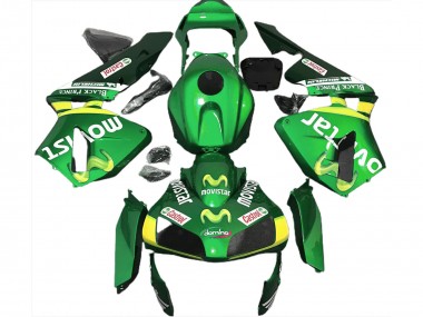 Compra Carenados Moto Honda CBR600RR 2003-2004 - Verde Amarillo MoviStar