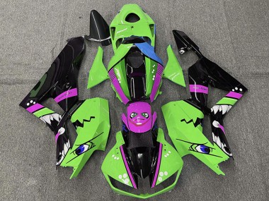Compra Carenados Moto Honda CBR600RR 2013-2023 - Verde Azul Púrpura Negro Brillante Tiburón