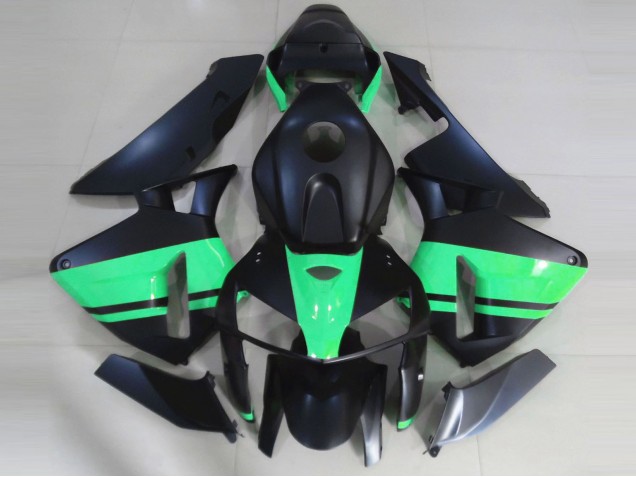 Compra Carenados Moto Honda CBR600RR 2005-2006 - Negro Mate Especial Verde