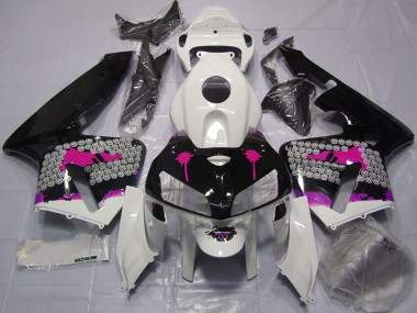 Compra Carenados Moto Honda CBR600RR 2005-2006 - Rosa Splatter on Negro Brillante