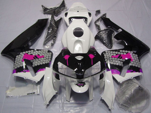 Compra Carenados Moto Honda CBR600RR 2005-2006 - Rosa Splatter on Negro Brillante