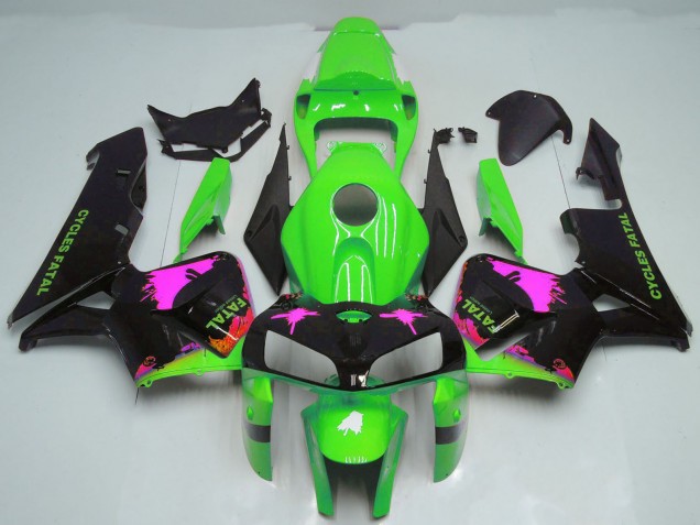 Compra Carenados Moto Honda CBR600RR 2005-2006 - Rosa Splatter on Verde