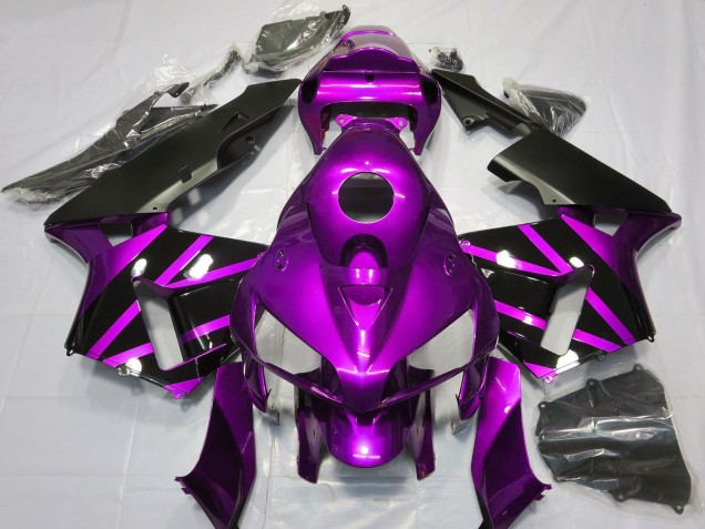 Compra Carenados Moto Honda CBR600RR 2005-2006 - Púrpura Negro Brillante Diseño