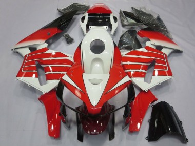 Compra Carenados Moto Honda CBR600RR 2005-2006 - Blanco Rojo Negro Large Raya