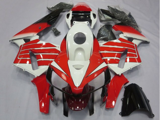 Compra Carenados Moto Honda CBR600RR 2005-2006 - Blanco Rojo Negro Large Raya
