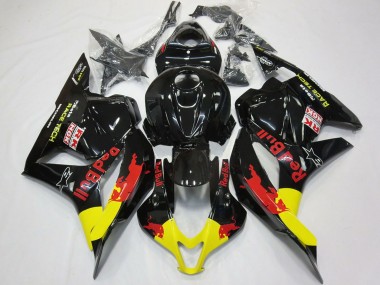 Compra Carenados Moto Honda CBR600RR 2009-2012 - Negro Brillante Amarillo Rojo Bull
