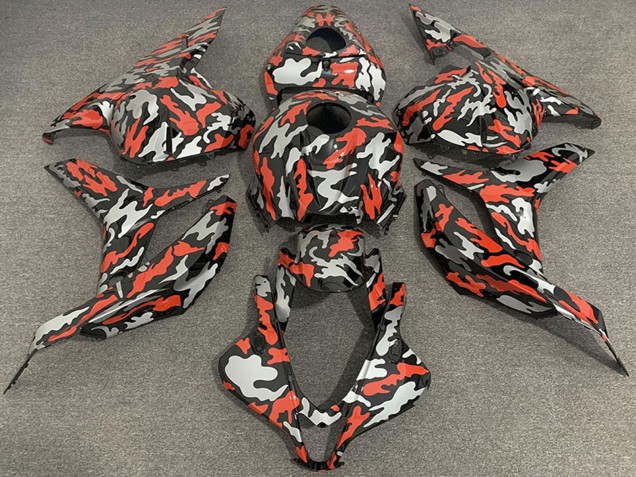 Compra Carenados Moto Honda CBR600RR 2009-2012 - Rojo Gris Camouflage