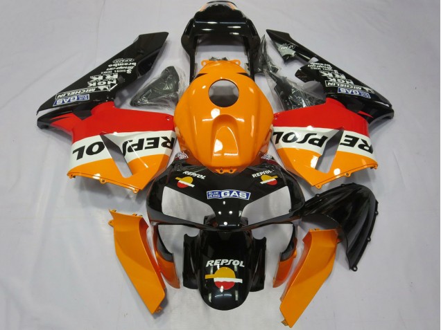 Compra Completo Carenado Moto Honda CBR600RR 2003-2004 - Naranja Blanco Rojo Negro Brillante Repsol