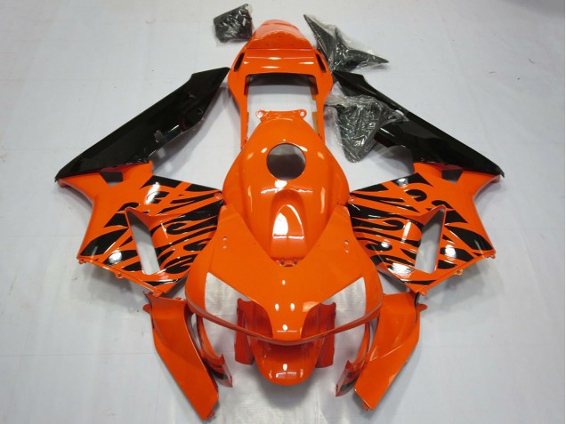Compra Carenados Moto Honda CBR600RR 2003-2004 - Naranja Negro Brillante Tribal