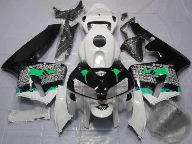 Compra Carenados Moto Honda CBR600RR 2005-2006 - Turquesa Splatter on Negro Brillante