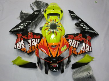 Compra Carenados Moto Honda CBR600RR 2005-2006 - Vibrant Amarillo Negro Rossi