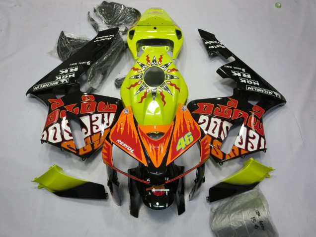 Compra Carenados Moto Honda CBR600RR 2005-2006 - Vibrant Amarillo Negro Rossi