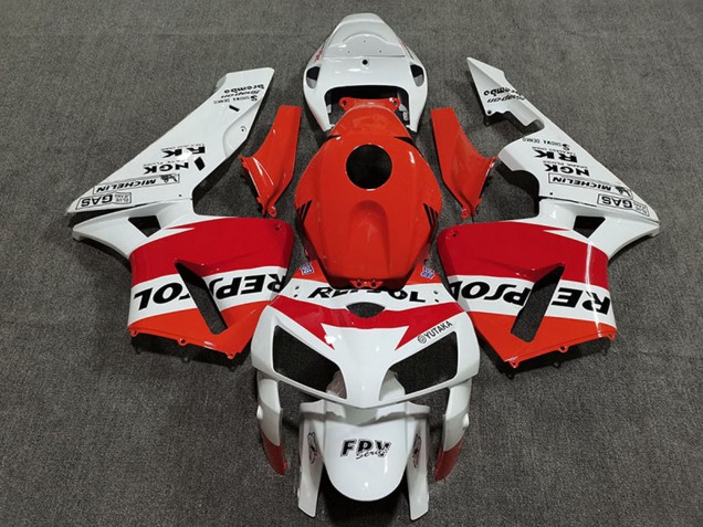 Compra Carenados Moto Honda CBR600RR 2005-2006 - Naranja Blanco Rojo Negro Brillante Repsol Estilo
